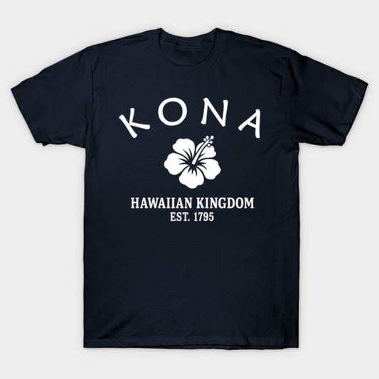 Kona Hawaii Vintage Retro Women's T-Shirt - White Logo - Various Colors