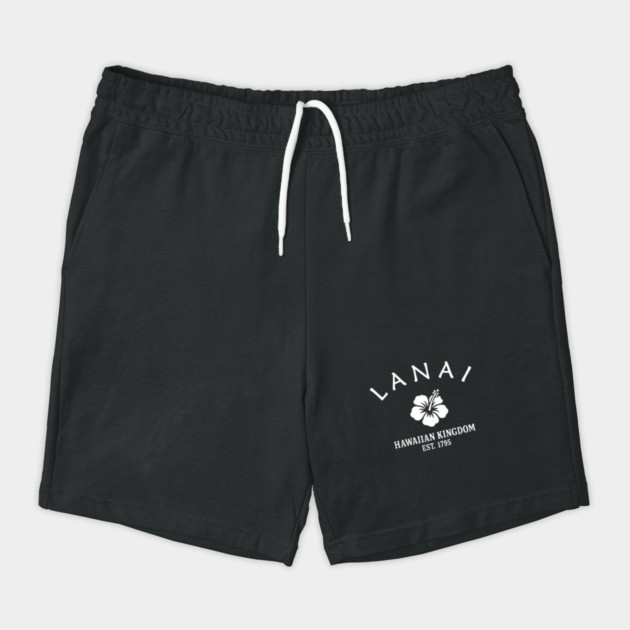 Lanai Hawaii Vintage Retro Shorts - White Logo - Various Colors