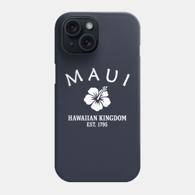 Maui Hawaii Vintage Retro Phone Case - White Logo