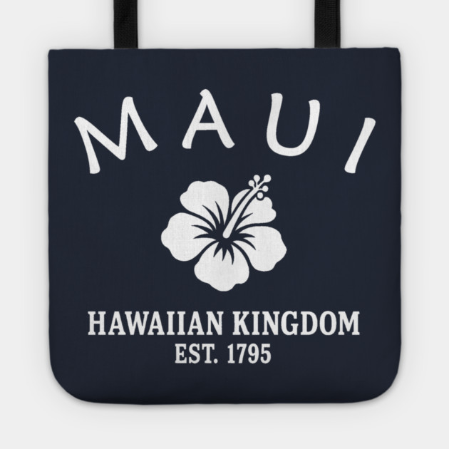Maui Hawaii Vintage Retro Tote - White Logo