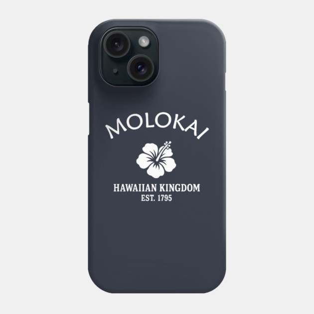Molokai Hawaii Vintage Retro Phone Case - White Logo