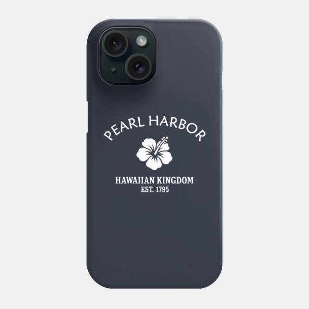 Pearl Harbor Hawaii Vintage Retro Phone Case - White Logo