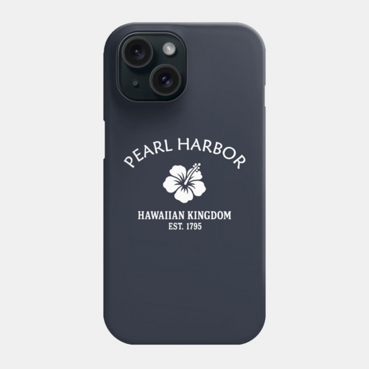 Pearl Harbor Hawaii Vintage Retro Phone Case - White Logo