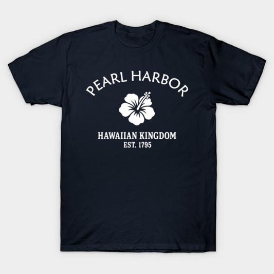 Pearl Harbor Hawaii Vintage Retro Women's T-Shirt - White Logo - Various Colors