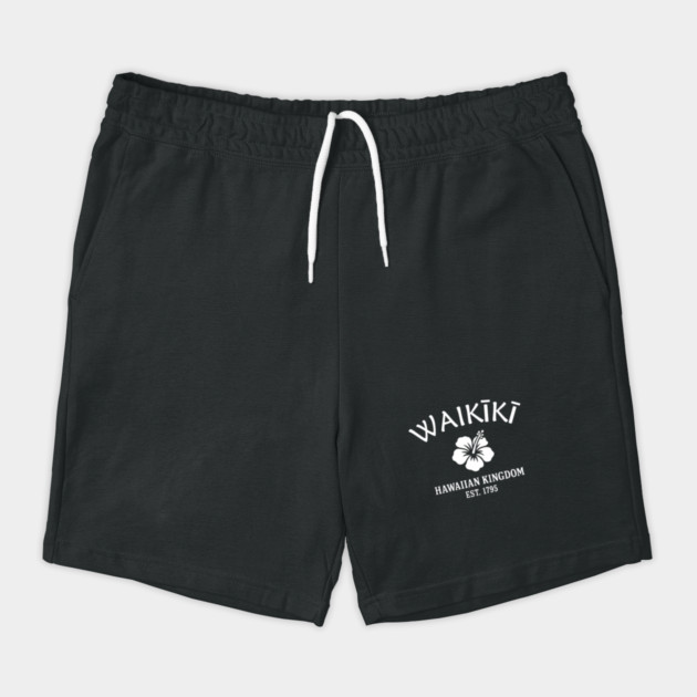 Waikiki Hawaii Vintage Retro Shorts - White Logo - Various Colors