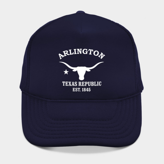 Arlington Texas Vintage Retro Hat - White Logo - Various Colors
