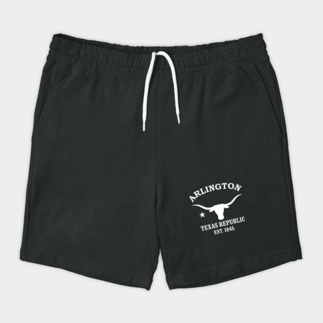 Arlington Texas Vintage Retro Shorts - White Logo - Various Colors
