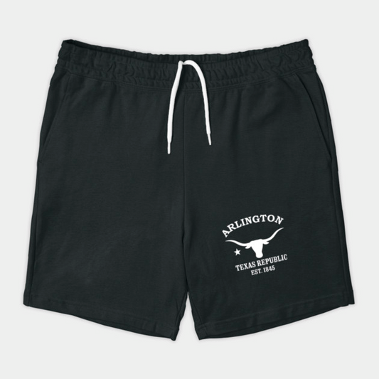 Arlington Texas Vintage Retro Shorts - White Logo - Various Colors