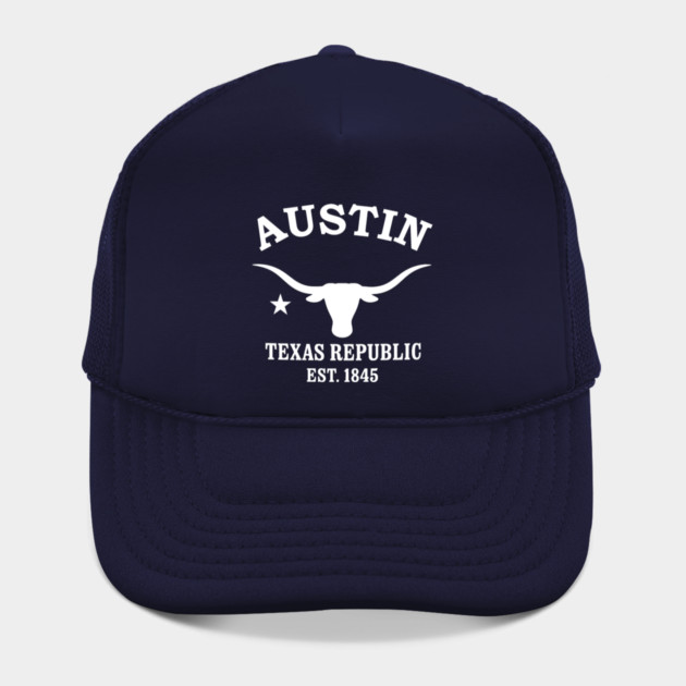 Austin Texas Vintage Retro Hat - White Logo - Various Colors