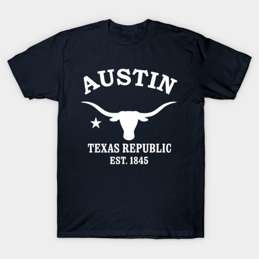 Austin Texas Vintage Retro Women's T-Shirt - White Logo - Various Colors