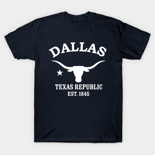 Dallas Texas Vintage Retro Women's T-Shirt - White Logo - Various Colors