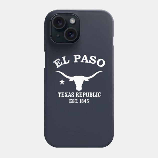 El Paso Texas Vintage Retro Phone Case - White Logo