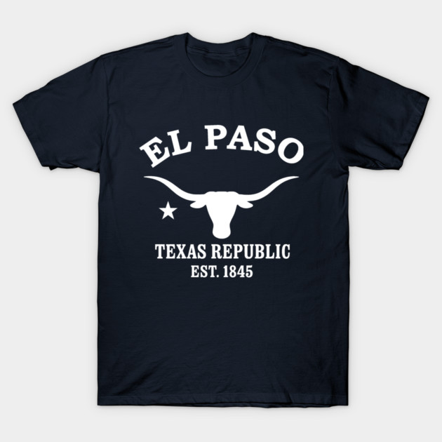 El Paso Texas Vintage Retro Women's T-Shirt - White Logo - Various Colors
