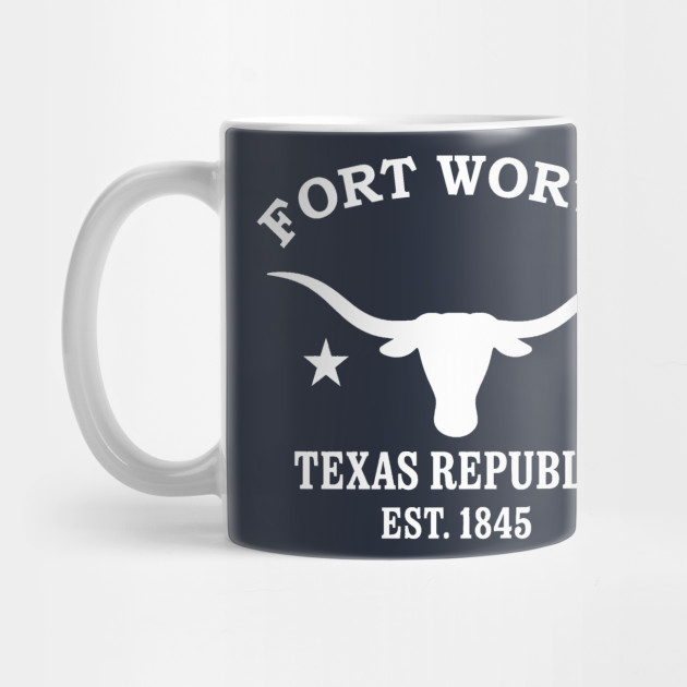 Fort Worth Texas Vintage Retro Mug - White Logo
