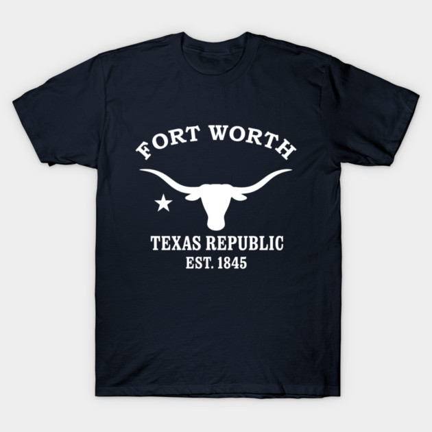 Fort Worth Texas Vintage Retro Women's T-Shirt - White Logo - Various Colors