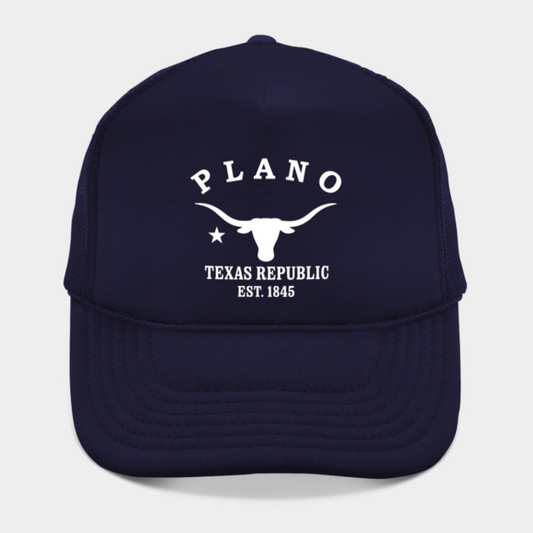 Plano Texas Vintage Retro Hat - White Logo - Various Colors
