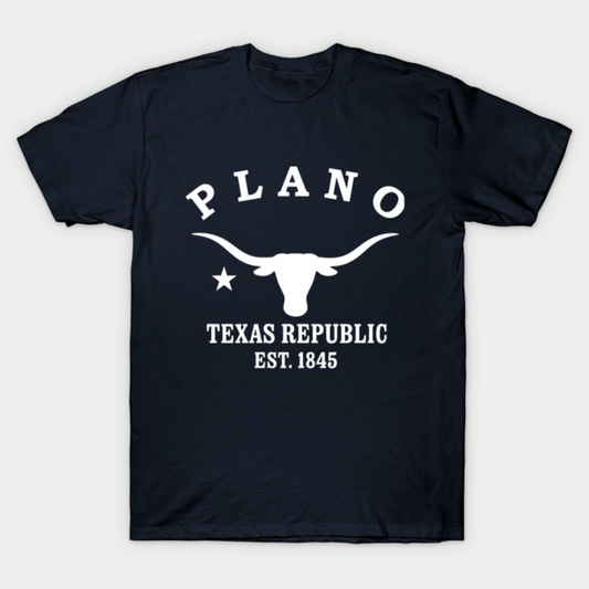 Plano Texas Vintage Retro Women's T-Shirt - White Logo - Various Colors