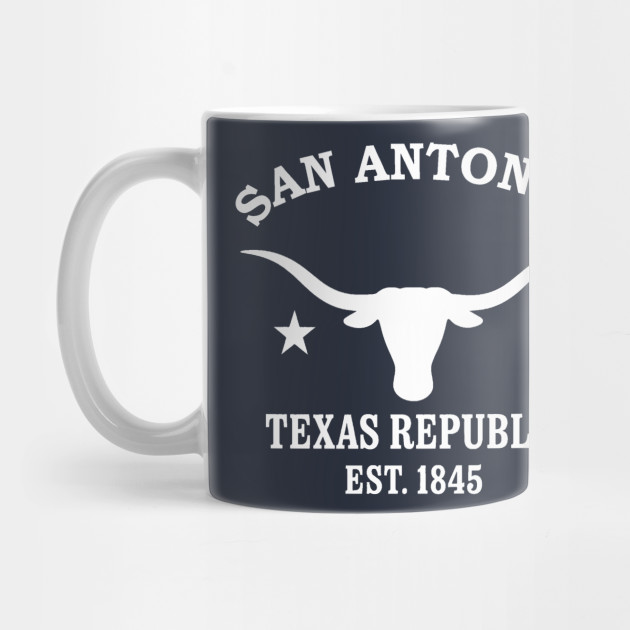 San Antonio Texas Vintage Retro Mug - White Logo